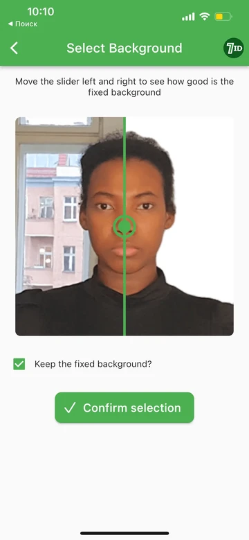 7ID App: 2x2 passfotoredigeringsverktyg