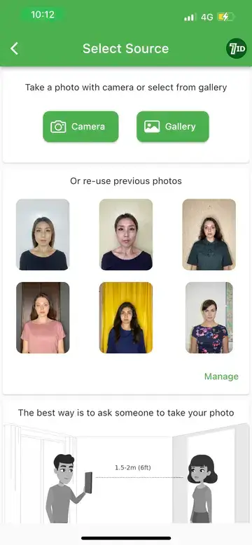 Aplikácia 7ID: Japonský Visa Photo Maker