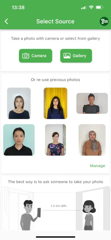 Aplikácia 7ID: Uzbekistan Visa Photo Maker